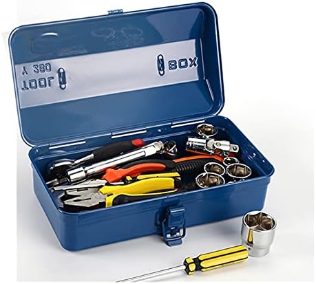 Kutija za alate Kutije za alate Box Professional kofer Prazan organizator Početna Iron Veliki metalni pohranjivanje Višenamjenski