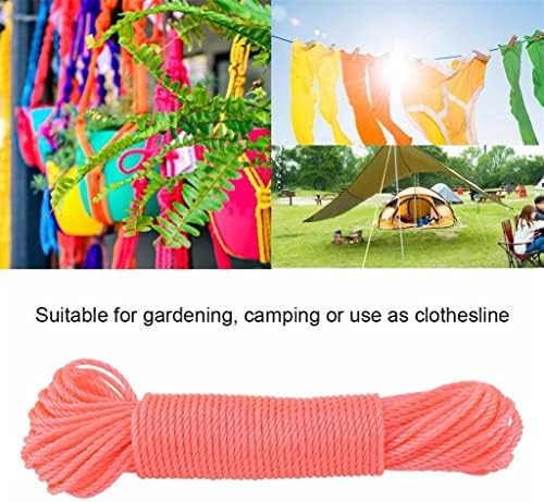 N / A 20m duge najlonske vješalice za sušenje odjeće u boji za pranje konopa konop za odjeću za kampiranje na otvorenom u vrtu