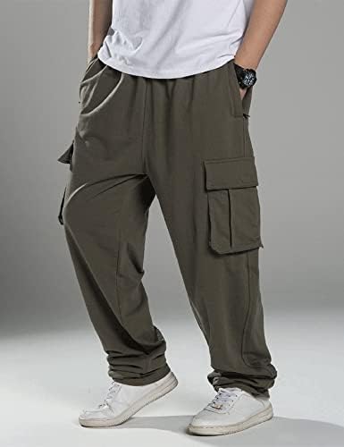 Kinghua Cargo Dukseri za muškarce Izvlačenje vrećicama Targo hlače Jogger Hlače Fleece znojne hlače