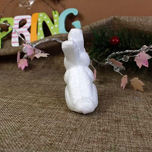 Vicasky zeko olakši 6pcs Uskršnji zečji figurin pjena za zečev za kipu za kunić Skulptura životinja kolekcionarke zečjeg tabela za
