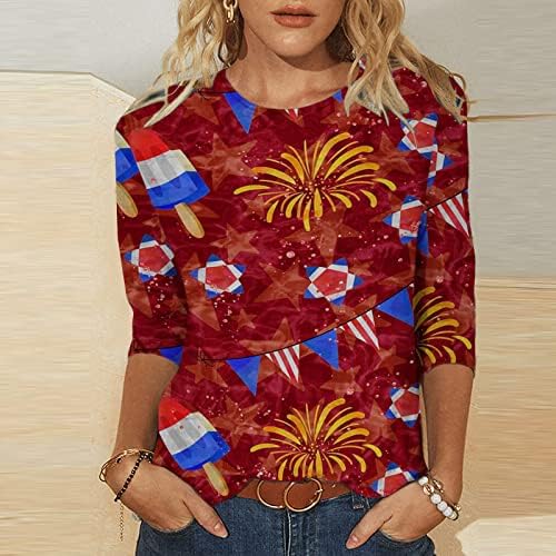 Teen Girls Crewneck vrat pamuk grafički casual top košulja za žene Ljeto Jesen O1 O1