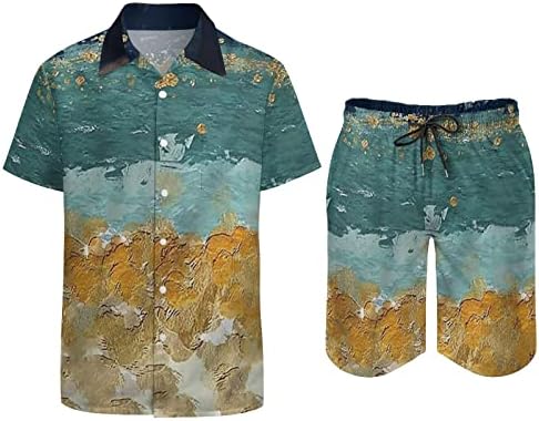 Xiloccer casual odijelo za muškarce Smart Casual Western odijelo za muškarce Znojenje pantnih odijela za odmor na plaži Kratki rukovi