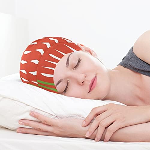 Skubana kapa za spavanje Radni šešir Bonnet Beanies za žene Crvene prugaste polka točkice božićna nova godina zelena kapa za spavanje