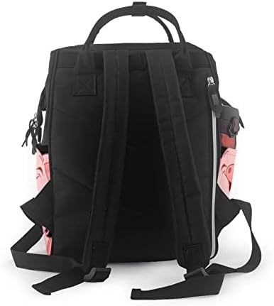 Ružičasti slatki svinjski ruksak pelena torba za pelene rame natppy torba Veliki kapacitet za njegu beba