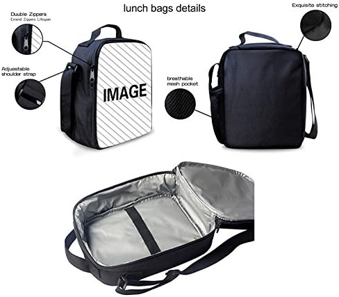 ELEQIN 3 komada Set prilagođeni školski ruksak + prilagodite torbu za ručak + prilagodite Pernicu