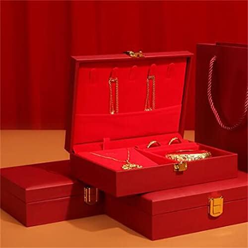 DANN kutija za nakit vjenčani hardver kutija depozit miraz kutija za nakit Zlatna miraz angažman tri zlatne kutije travel Storage