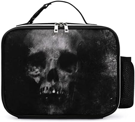 Halloween Scary Grunge Skull Lunchbox Tote Bag Višekratna Kožna Termo Meal Kit