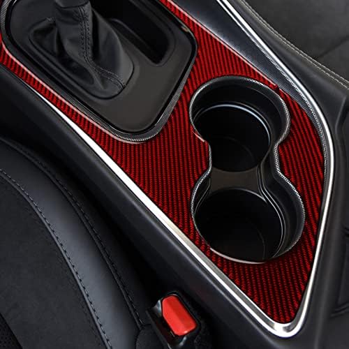 Brmyl Gear Shift Panel naljepnica za Dodge Challenger 2015-2023 Pribor Klima uređaj A / C Centralna kontrola Unutrašnjosti karbonskih