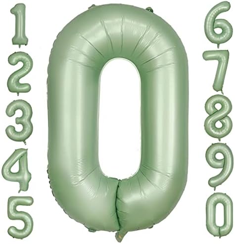 42 Inčni Broj 0 Baloni Zeleni Broj Balon Ogroman Broj Folija Balon Ukrasi Za Rođendansku Zabavu Za Rođendansku Zabavu, Vjenčanje,