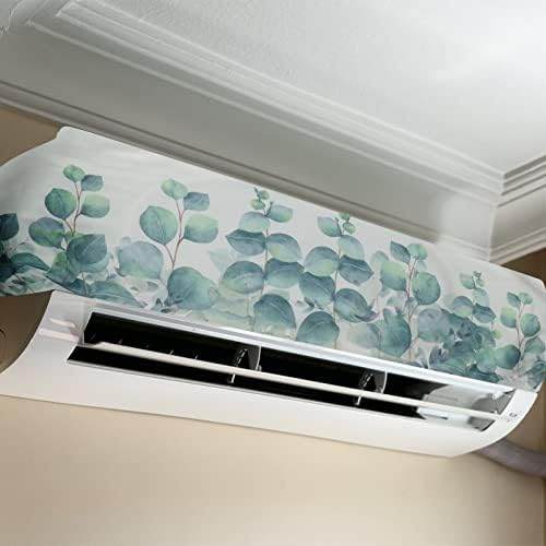 Solustre poklopac klima uređaja unutrašnji prozor poklopac klima uređaja na otvorenom: biljni uzorak AC zaštita poklopca jedinice