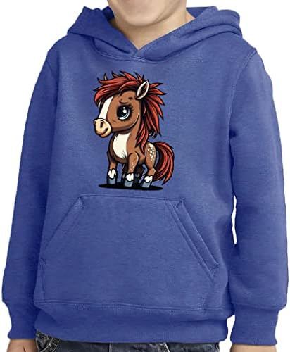 Slatka konja duddler pulover Hoodie - smiješna spužva Fleece Hoodie - crtani duksevi za djecu