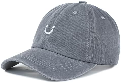 Zando ženske bejzbol kape za žene muški šešir sa smajlijem Unisex Retro bejzbol kapa za Golf ženska pamučna tužna kapa za sunce