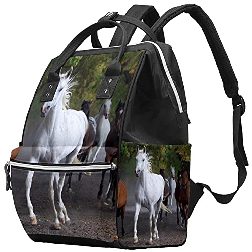 Arapski konji na seoskom putu Pelene tote torbe mammmy ruksak veliki kapacitet pelena torba za staračku torbu za brigu o bebama