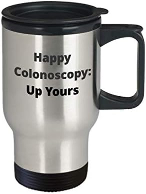Sretna kolonoskopija putovanja kava smiješna poklon pacijent novost šala ga