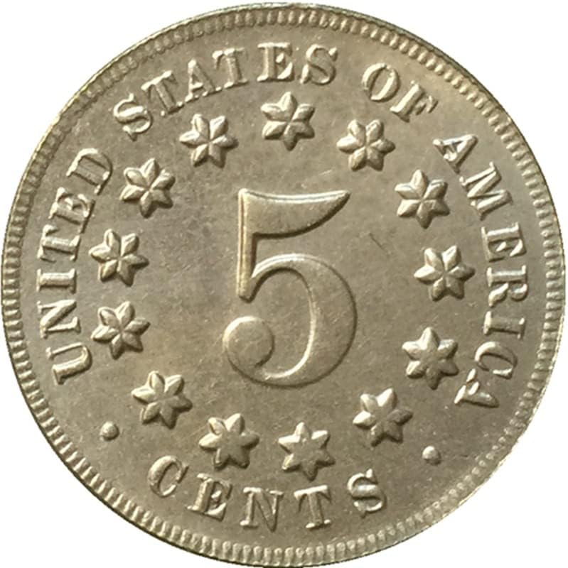 20,5mm1869 Američki nikl kovani novčići od nikla od antičkih obrtantini kovanicama