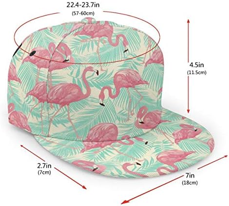 antkondnm tropska ptica Flamingo Flat Bill Snapback šešir-Hip Hop bejzbol kapa