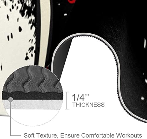 6mm ekstra debela prostirka za jogu, Vintage apstraktni Print lobanje ekološki prihvatljivi TPE prostirke za vježbanje Pilates Mat