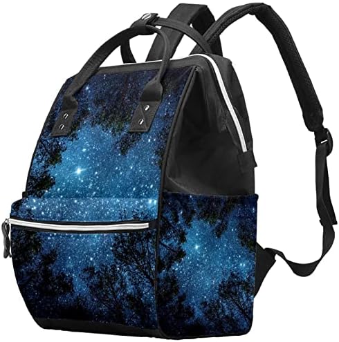 Zvjezdani nebo uzorak pelena ruksak backpack baby peppy promjene torbe s više funkcija Veliki kapacitet putne torba