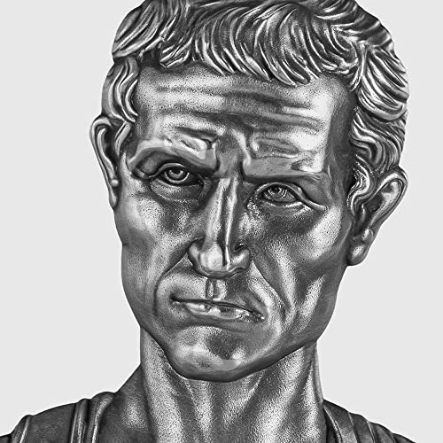 2023 DE BUSS POWERCOIN JULIUS Cezar u obliku 2 oz Srebrna kovanica 10000 Francs Chad 2023 Antikni završetak