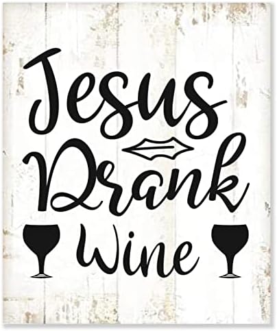 Isus pio vinski drveni znak Biblijski stihovi znače religiozni Christian Isus Dekorativni plak Viseći zidni umjetnički dekor za dnevnu