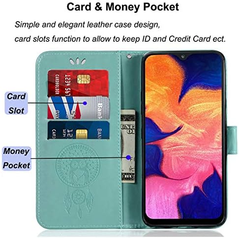 Galaxy A10e slučaj, Booceicd [narukvica] Luksuzni PU kožni novčanik Flip zaštitni poklopac futrole za telefon sa utorima za kartice