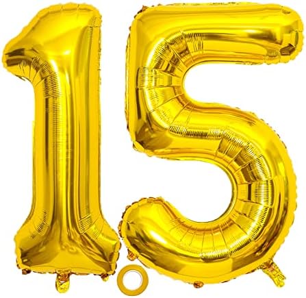 40 inčni balon od 15 brojeva 15 rođendan baloni Digital 15 helijum baloni Divolinski balon abeceda folija balon za rođendanske zabave