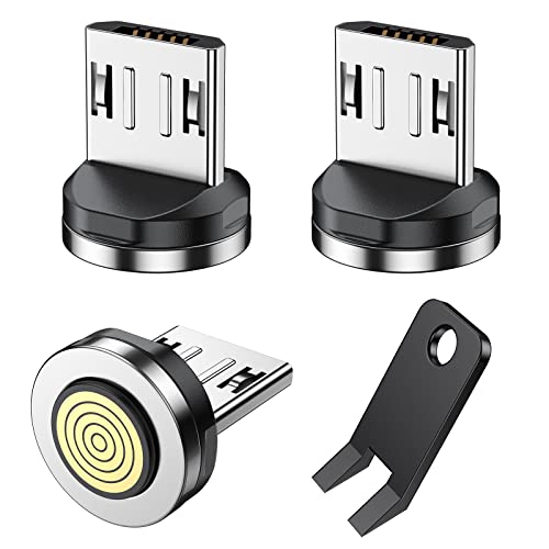 Odddd 9-pinski magnetni savjeti za priključak za mikro USB Android uređaje, magnetni savjeti za punjenje Micro USB, 360 ° okretni