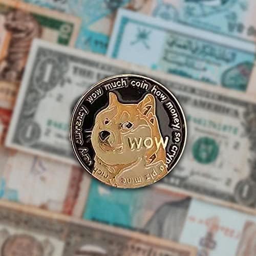 Kreativni dogecoin Suveniri Zlatna kolekcija novčića Ogroman fizički poklon Zlatna Dog Art