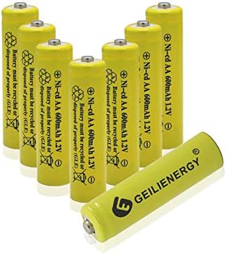 Geilienergy 2 Pack BT-1021 bbtg0798001 Kompatibilan je za Uniden BT1008 BT-1008 BT1016 BT-1016 sa 8 paketa Nicd AA punjive baterije za solarne svjetla