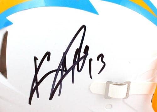 Keenan Allen potpisani Punjači F / s Brzina autentična kaciga-Baw Hologram * NFL kacige sa crnim autogramom