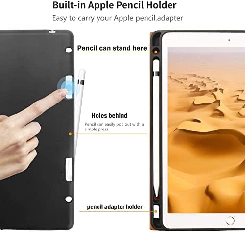 GEXMIL 2017/2015 iPad Pro 12,9 inča 1. i 2. GEN futrola sa ugrađenim jabukom Olovka za olovku originalna kožna futrola + spavanje / buđenje pravi kožni poklopac za muškarce i žene