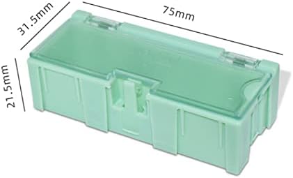 Teckeen 5 * Mini SMD SMT CASE Elektronski spremnik sa prozirnim poklopcem mini kutijom za odlaganje