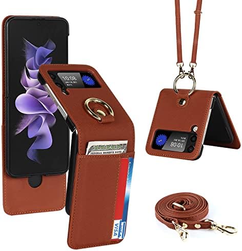 Zouzt za Samsung Galaxy Z Flip 4 5G 2022 torbica za novčanik sa držačem kartice,Premium poklopac kućišta Pu telefona sa podesivim