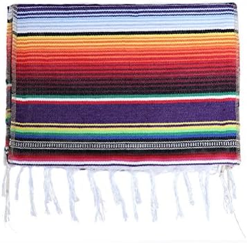 Trlyc meksički stolnjak 14x84inch šareni meksički serage ukras za trkač za partiju za rođendan svadbenog banketa