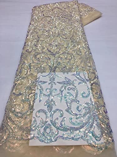 Rose Gold Bridal Francuska čipkasta šljokica til vezna tkanina Italia kvalitetna mrežasta čipkasta odjeća za vjenčanicu - 5yards Nigerijska