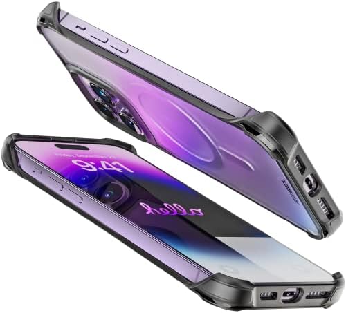 Telefon Rebel iPhone 14 Pro Max CASE [Freed Flex serija] Izložene strane za udobnost, Snažni MAGSAfe kompatibilan, prozirni, zaštitni