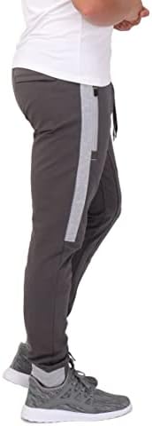 SCR Sportska odjeća 33/36 inseam muške prugaste jogger hlače za manferencirane dukseve treniraju vježbe hlače s vilim visokim