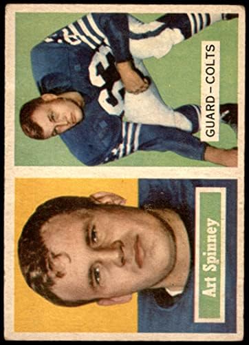 1957. topps 17 Art Spinney Baltimore Colts VG + Colts Boston College