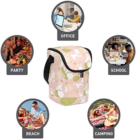 Uskršnja zečja torba za ručak za žene i muškarce, torba za ručak Cooler nepropusna torba sa podesivom naramenicom za školski kancelarijski