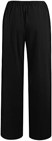 Xiloccer ženske jogger hlače od pune boje visoke struke pamučne pantalone labave ravne džepove casual pantalone Radne hlače
