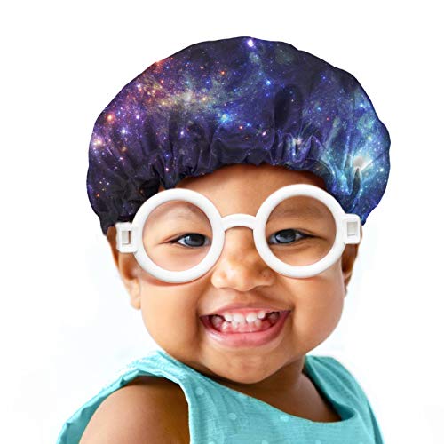 Snilety Bright Milky Way Kids 'tuš kapice jedući šešir za spavanje, djeca saten poklopac poklopca za obusta za kupanje, univerzalni