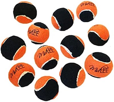 Midlee narandžasta / crna mini pas Halloween teniski kuglice - set od 12