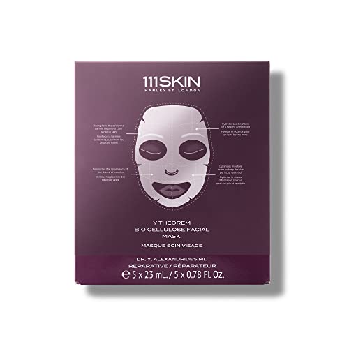 111skin y teorem Bio celulozna maska za lice / popravak | odmor i podmlađivanje kože / Set od 5