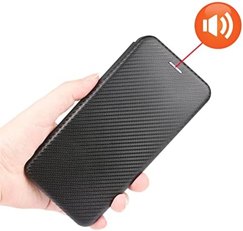 Wanri Smartphone Flip kućišta za Vivo X80 Pro 5G slučaj, luksuzna karbonska vlakna PU+TPU hibridna futrola Puna zaštita poklopac Flip