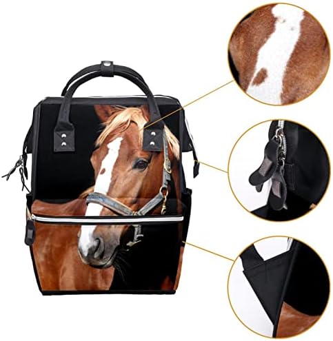 Guerotkr putnički ruksak, torbe za pelene, ruksak pelena, uzorak životinjskog konja