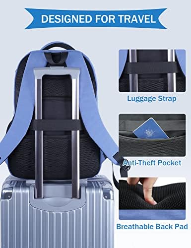 Matein ruksaci za putovanja, 17-inčni ruksak za Laptop sa vodootpornim mokrim & amp; suhim džepom, veliki vodootporni koledž lagani