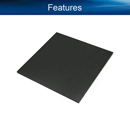 Bettomshin 1kom 7,87 inča POM list Polioksimetilenske ploče, 200mm x 200mm x 5mm D x Š x Debljina kvadratna Crna za mašinsku obradu