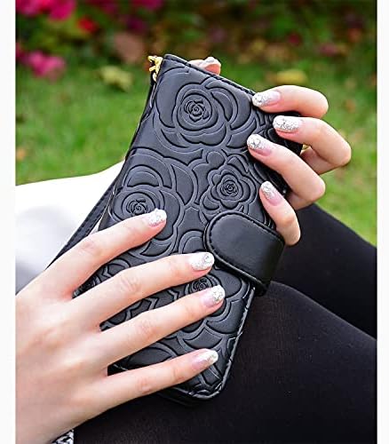 Flyee torbica za novčanik kompatibilna sa iPhoneom 14 pro sa držačem za kartice, luksuzna Premium kožna torbica za novčanik za žene
