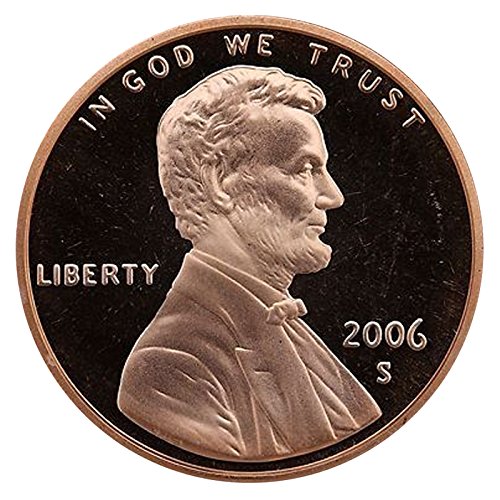 2006 S Gem Dokaz Lincoln Memorial Cent Penny Proof američki mint