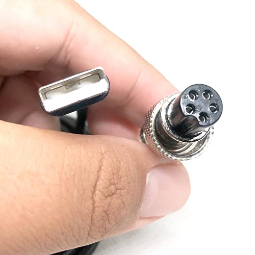 Zamjenski USB kabel za mat catz TE2 / TE2 + Arcade naljepnice, pletenice, 1,9m
